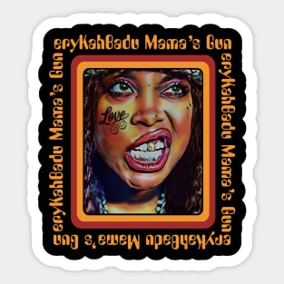 erykah badu || retro Sticker